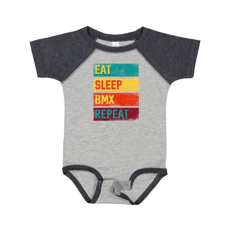 

Inktastic BMX Biking Motocross Eat Sleep BMX Repeat Gift Baby Boy or Baby Girl Bodysuit
