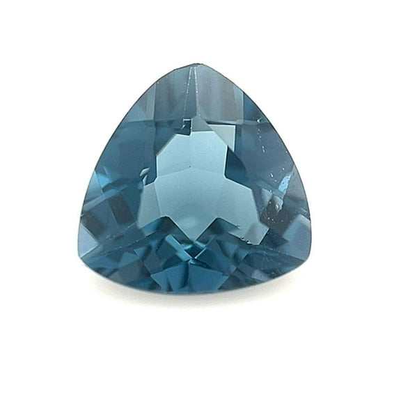 Certified Genuine 1.25 Carat London Blue Topaz Trilliant Shape Brilliant Cut 7 mm Loose Gemstone December Birthstone