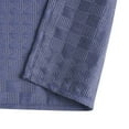 thumbnail image 2 of Beautiful Nightshadow Blue Check Matelassé Fabric Shower Curtain by Drew Barrymore, 72" x 72", 2 of 5