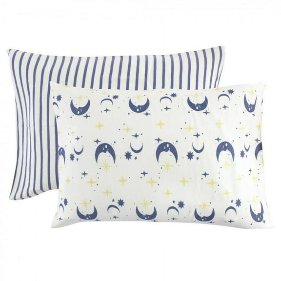 Touched by Nature Baby Organic Cotton Toddler Pillowcase, Moon, One Size