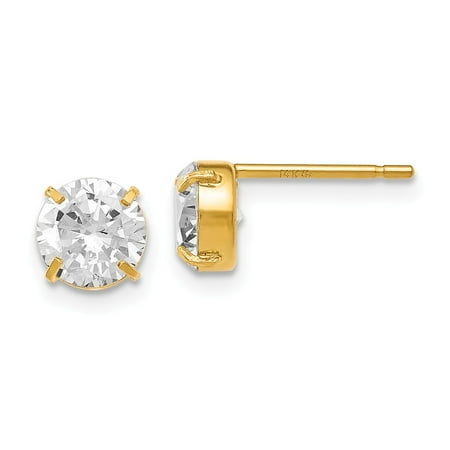 Jewelry S Network 14k Yellow Gold Cz Stud 6 0mm Earrings 6x6 14k Yellow Gold Cz Stud 6 0mm Earrings 6x6 Mm