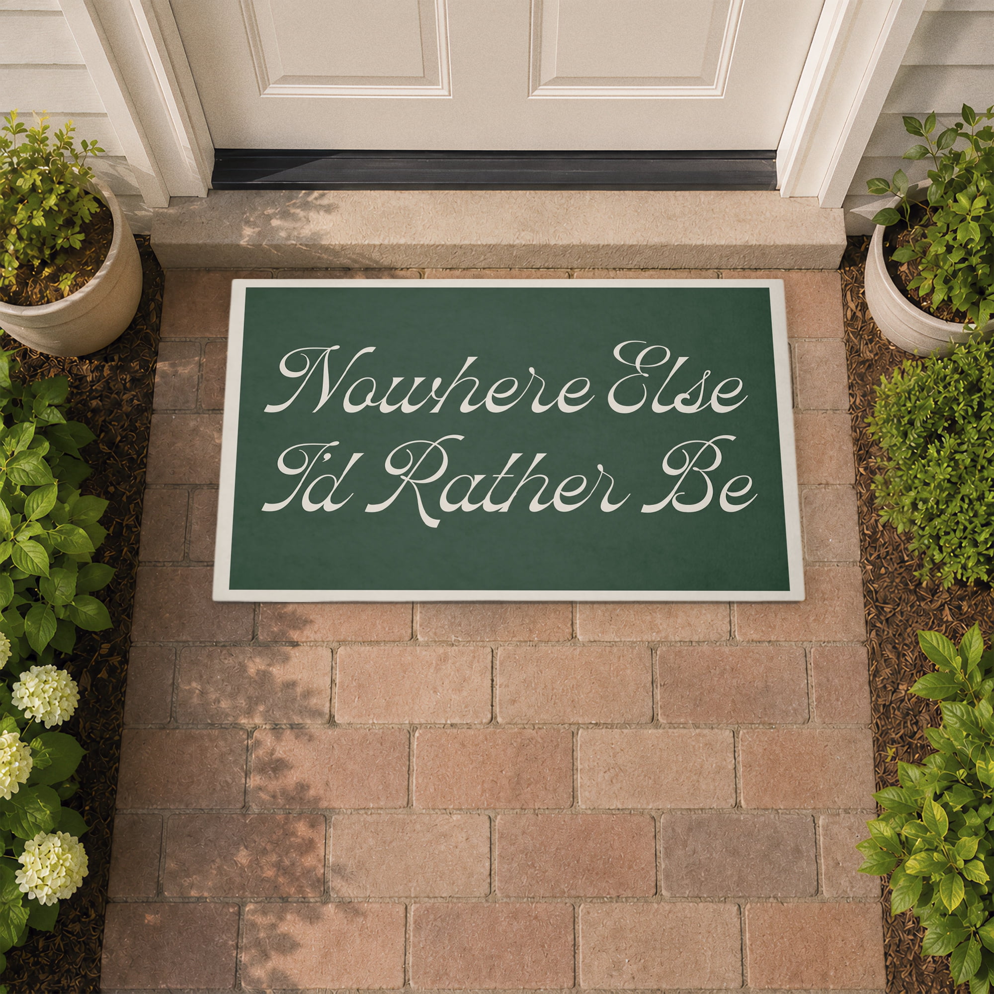 Stupell Industries Nowhere Else I'd Rather Be Printed Outdoor Door Floor Mat, design by Lil' Rue