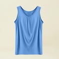 thumbnail image 5 of BILIKEYU Summer Tank Tops for Women Loose Fit Pleated Square Neck Sleeveless Tops Curved Hem Flowy, Women'S Summer Tops, Flowy Tank Tops For Women, Flowy Shirts For Women, 5 of 6