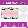 thumbnail image 4 of Glitter Leopard Print Placemats Set of 4 Ombre Pink (Not Glitter) Table Place Mats Shiny Glitter Print Placemat for Kitchen Dining Table 18"x12" Bling Shiny Indoor Outdoor Decor Table Mats Soft, 4 of 4
