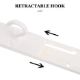 thumbnail image 3 of IFANLANDOR Cup Hanger Sliding Hook Kitchen Hanger Abs Retractable White 1Set For Home Organization, 3 of 8