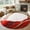 Red, variant on Navy Blue Marble Round Area Rug 3.3 FT, Non Slip Small Entryway Kitchen Mat, Modern Ink Painting Art Abstract Washable Soft Circular Rug Non-Shedding Door Mat for Bathroom Playroom Kids Room