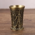 thumbnail image 4 of stanreset Verre à Shot Vintage Égyptien Vaisselle pour Cocktail Ramses Accessoires bronze Ramses 4.2x6.2cm, 4 of 6
