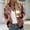 Z002-Orange, variant on Women's Bomber Jacket Causal Floral Zip Up Long Sleeve Coat with Pockets 2025 Lightweight Loose Fall Fashion Outerwear Cardigan