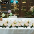 thumbnail image 6 of Party Dining Table Flower 10Pcs Artificial Flowers Dusty Rose Floral Arrangement, 6 of 21