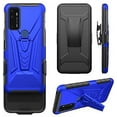 thumbnail image 6 of SPY CASE for AT&T Radiant Max 5G / Fusion 5G / Cricket Dream 5G / Innovate 5G Case with Tempered Glass Screen Protector Hybrid Cover with Kickstand Phone Belt Clip Holster - Blue, 6 of 8