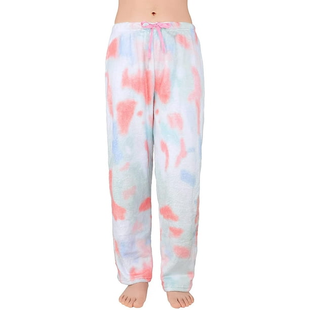 NETSENGFleece Pajamas for Women Sleepwear Pants Fuzzy Pajama Pants