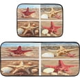 thumbnail image 7 of SKYSONIC Starfish Colletction Kitchen Mats and Rugs Sand Sea Beach Floor Runner Area Rug Washable Carpet Perfect for Living Room Bedroom Entryway,19.7"x27.6"+19.7"x47.2", 7 of 7