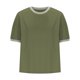 thumbnail image 5 of Karight Womens Tops Round Neck Striped Contrast Short Sleeve Lightweight Loose Pullover Tees Shirt for Ladies 2026, 5 of 7