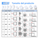 thumbnail image 3 of Kit 580 Pcs 2.8mm  Bloosom Terminal De Cable Eléctrico, 2/3/4/6/9 Pines Blanco, 3 of 3