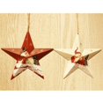 thumbnail image 3 of 4 piezas Exquisito Papá Noel de hierro forjado, muñeco de nieve, colgante de estrella de cinco puntas, adornos para árboles de Navidad, suministros para fiestas, 3 of 5