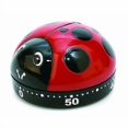 thumbnail image 2 of Ladybug Shape Manual Mechanical Rotary Timer, Red, 2 of 5