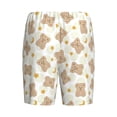 thumbnail image 2 of Lsque Kawaii Bear Mens Sleep Pajama Shorts,Short Pajama Pants, Cotton Ultra-Soft Knit-3X-Large, 2 of 9