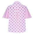 thumbnail image 7 of Summer Shirts for Women Polka Dot V Neck Button T-Shirt Loose Fit Casual Business Work Blouse Basic Tee, 7 of 7