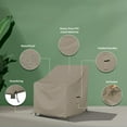 thumbnail image 6 of Covers&All Outdoor Chair Covers, Made of 12 Oz Waterproof & UV-Resistant Cover Max Fabric, Suitable for Indoors/Outdoors (33"H x 28"D x 26"W, Beige), 6 of 7