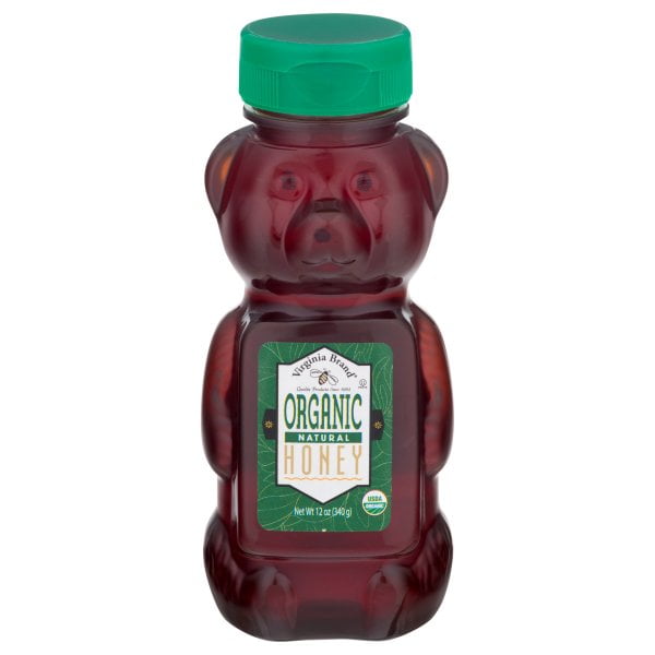 Virginia Brand Organic Natural Honey, 12oz net weight
