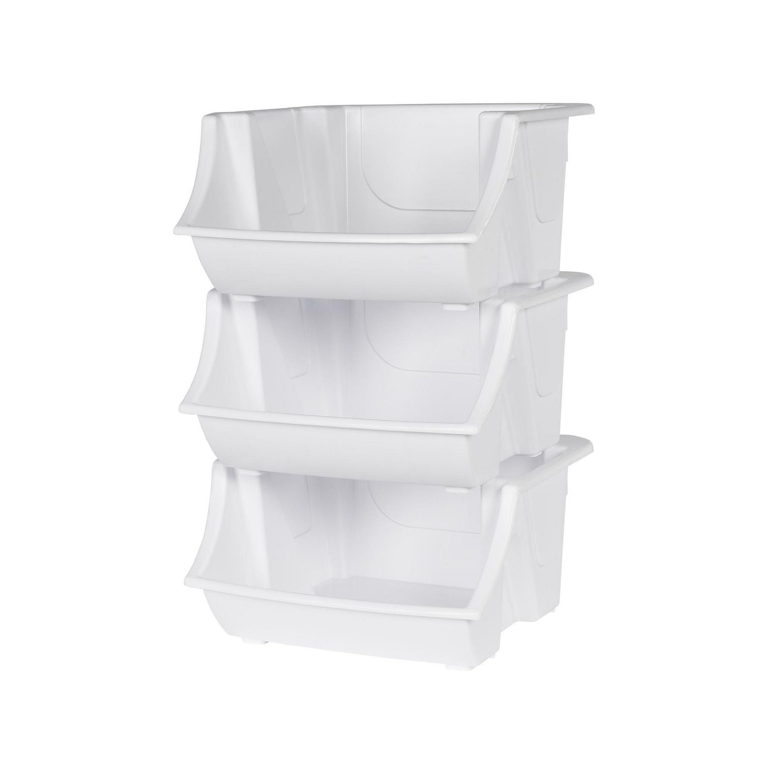 MAINSTAYS Stacking Bin 2 Pack, 2PK STACKING BIN