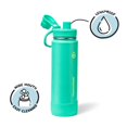 thumbnail image 3 of Botella térmica ThermoFlask de 710 ml, aislada, a prueba de fugas, verde, 3 of 5
