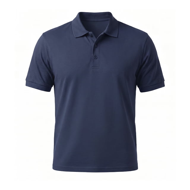 Playera Polo Pique George para Hombre Manga Corta Marino Talla EG