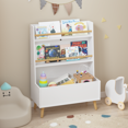 thumbnail image 2 of Jopath Kids Bin Storage and Two Shelf Bookcase for Bedroom,Playroom,White, 2 of 7