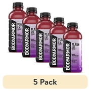 (5 pack) BODYARMOR Flash I.V. Grape Electrolyte Sports Drink Bottle, 20 fl oz