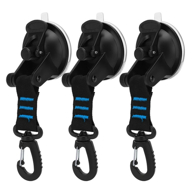 Suction Cup Hook, Not Easy To Fall Off Portable Fixing Hook, for Woman Man Black,Blue,Red
