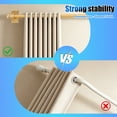 thumbnail image 6 of 2sets Magnetic Curtain Rods for Metal Doors, Adjustable 17.3-33.4 inch No Drill Curtain Rod for Window, Fridge, Cabinet, Iron Rod, 6 of 12