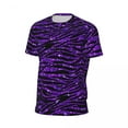 thumbnail image 5 of T Shirt For Men Animal Stripes Mens Modern Glitter Print Vintage Gym T-Shirts Breathable Summer Tren, 5 of 7