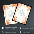 thumbnail image 2 of Behold Stand at Door and Knock Orange Revelation New Testament Jesus Christ Christian Bible Faith God Quote Revelations Flowers Artwork Large Wall Art Poster Print Thick Paper 18X24 Inch, 2 of 5