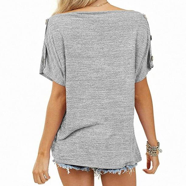andequal volume off shoulder blouse グレー volume off shoulder blouse – andequal