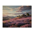 thumbnail image 3 of Designart "Purple delicate Morning In Provence" Landscapes Print on Natural Pine Wood, 3 of 5