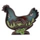 thumbnail image 1 of Ornamento de escritorio de pollo Ornamento coleccionable Figura de arte de la madera Escultura de escritorio para sala de estar encimera la casa de la, 1 of 9