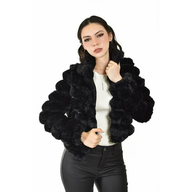 Chamarra de peluche /Juvenil, 7121 (Negro) negro M