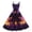 Dark Purple, variant on Halloween Womens Dresses Pumpkin Ghost Witch Print Cocktail Dresses Lightweight Crewneck 50's Dress Sleeveless Yellow Halloween Outfits Yellow M