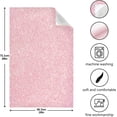 thumbnail image 3 of GZHJMY Shiny Light Pink Kitchen Dish Towels 1 Piece,Absorbent Soft Dishcloths Towels Reusable Hand Towels Quick Drying Cleaning Cloth, Tea Towels,18" x 28" Washcloths Decorative Towels, 3 of 7