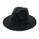 thumbnail image 1 of ¡Rebaja! Sombrero ancho vintage Fdelink para hombre y mujer con hebilla ajustable, estilo Outback Hats (negro), 1 of 1