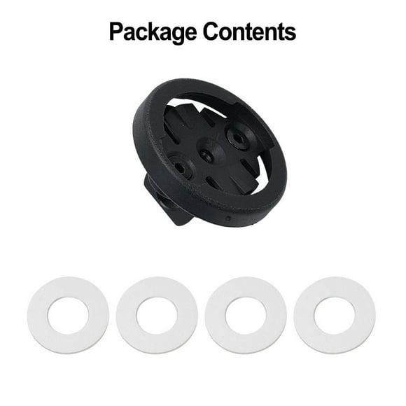 LEFU for Bike Computer Holder For Brompton Garmin Odometer Bracket Mount, Aluminum Alloy & ABS Bicycle GPS Mount, Lightweight 8g Black Cycling Accessory With 4 Washers
