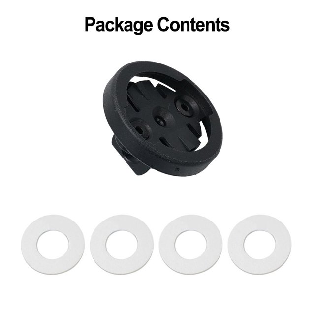 MYG for Bike Computer Holder For Brompton Garmin Odometer Bracket Mount, Aluminum Alloy & ABS Bicycle GPS Mount, Lightweight 8g Black Cycling Accessory With 4 Washers