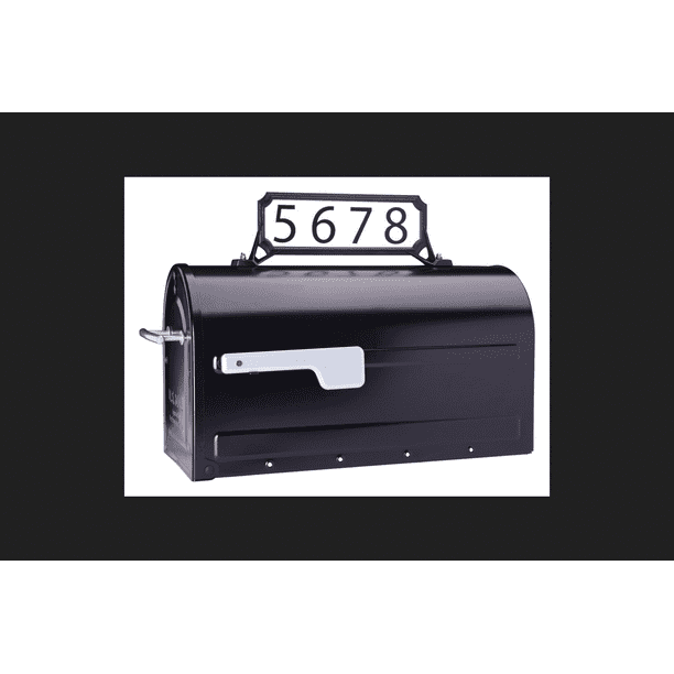 Architectural Mailboxes Black Surface Mount Manhattan Mailbox Name