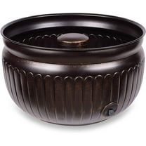 BirdRock Home Decorative Water Hose Pot - Distressed Bronze - 100 ft Hose