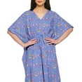 thumbnail image 4 of Moomaya Womens Long Beach Kaftan Beachwear Bikini Coverup Dress Kaftan Plus Size - L-XL, 4 of 6