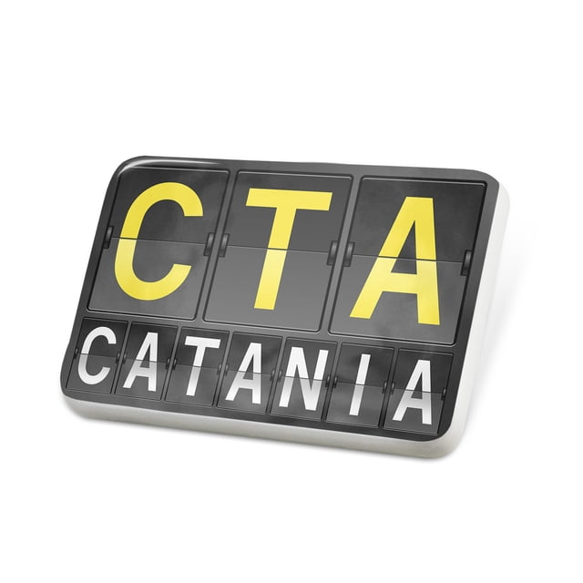 Porcelein Pin CTA Airport Code For Catania Lapel Badge NEONBLOND porcelein-pin-cta-airport-code-for-catania-lapel-badge-neonblond