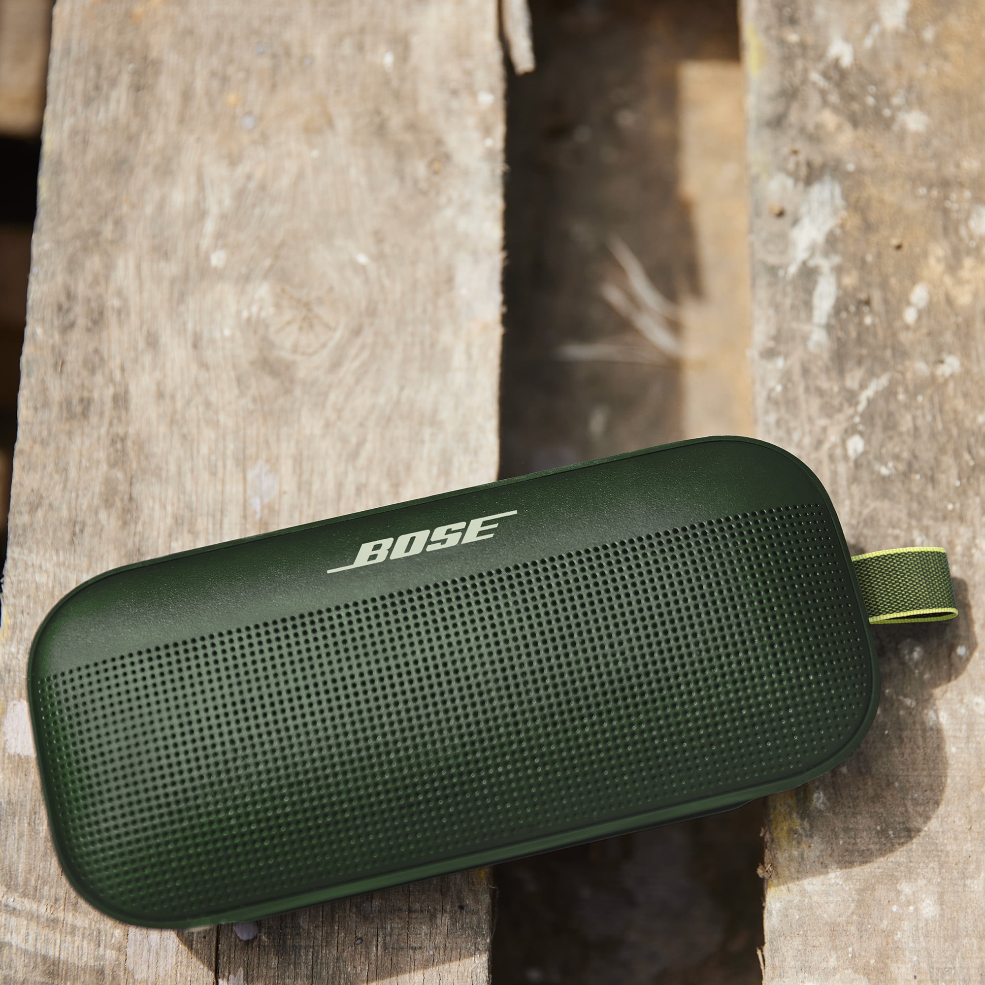 Waterproof Portable Bluetooth Flex Green Speaker, Wireless Cypress SoundLink Bose