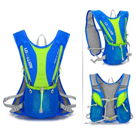 5L 12L Bike Bicycle Hydration Pack Shoulder Backpack Running Rucksack Marathon Vest Pack + 2L Water