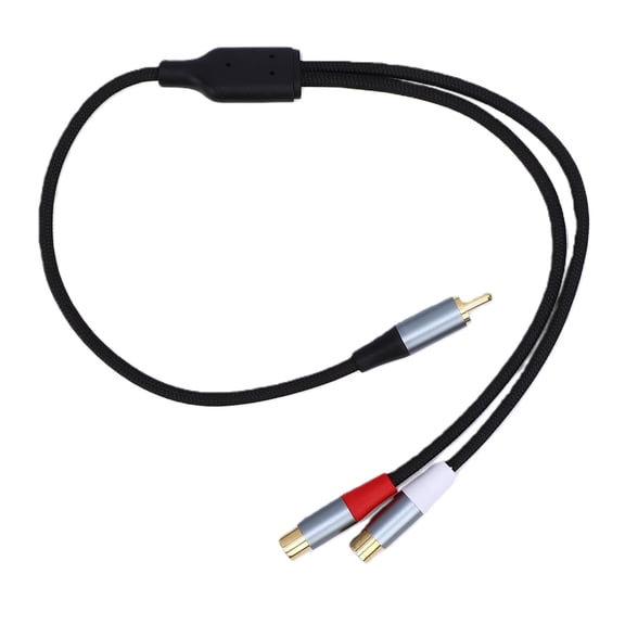 AVPAVP RCA Y Splitter Cable, 1 Male to 2 Female, 19.7 in Audio Video Adapter for Subwoofers, Speakers and Home Theater