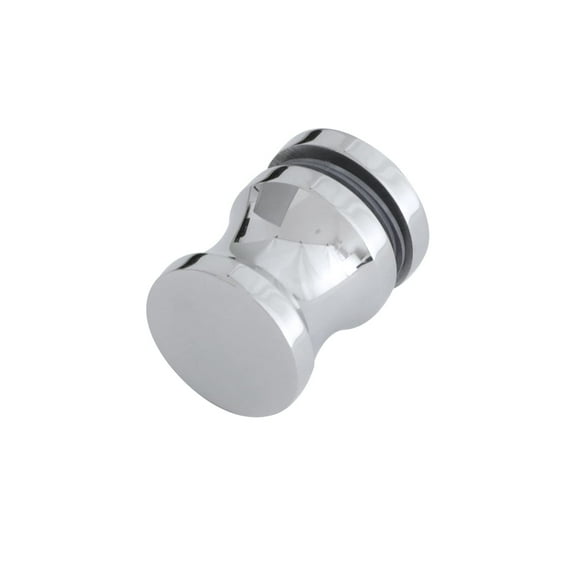CKB Bathroom Shower Glass Round Single Sided Door Knob Polished Steel with Solid 304 Stainless Steel Door Handle Pull for Bathroom Hardware. C63